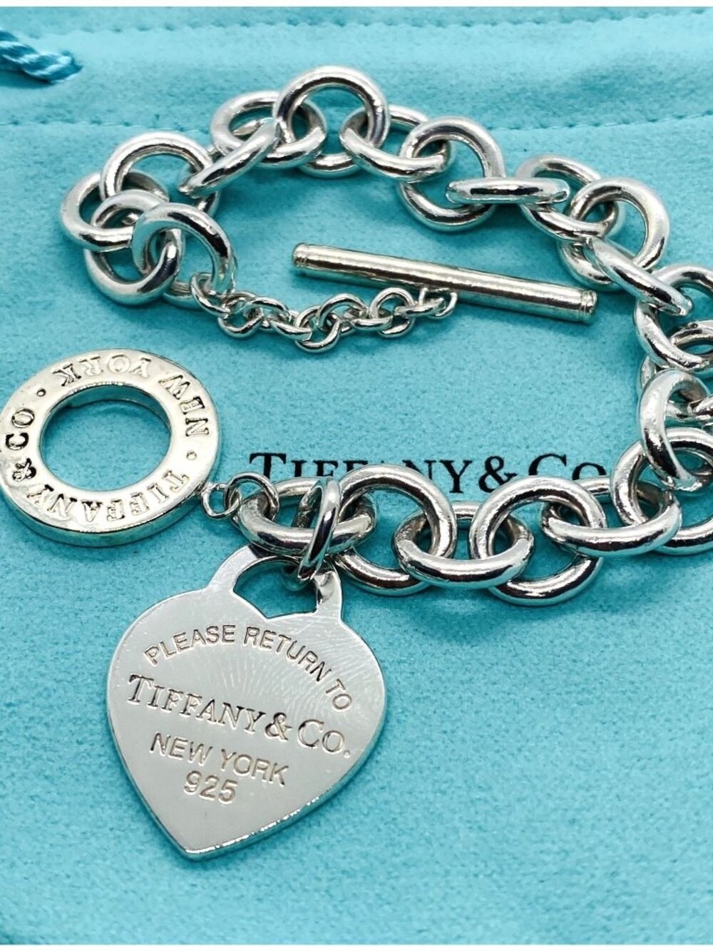 Tiffany & Co Return To Tiffany & Co 8" Toggle  Heart Bracelet